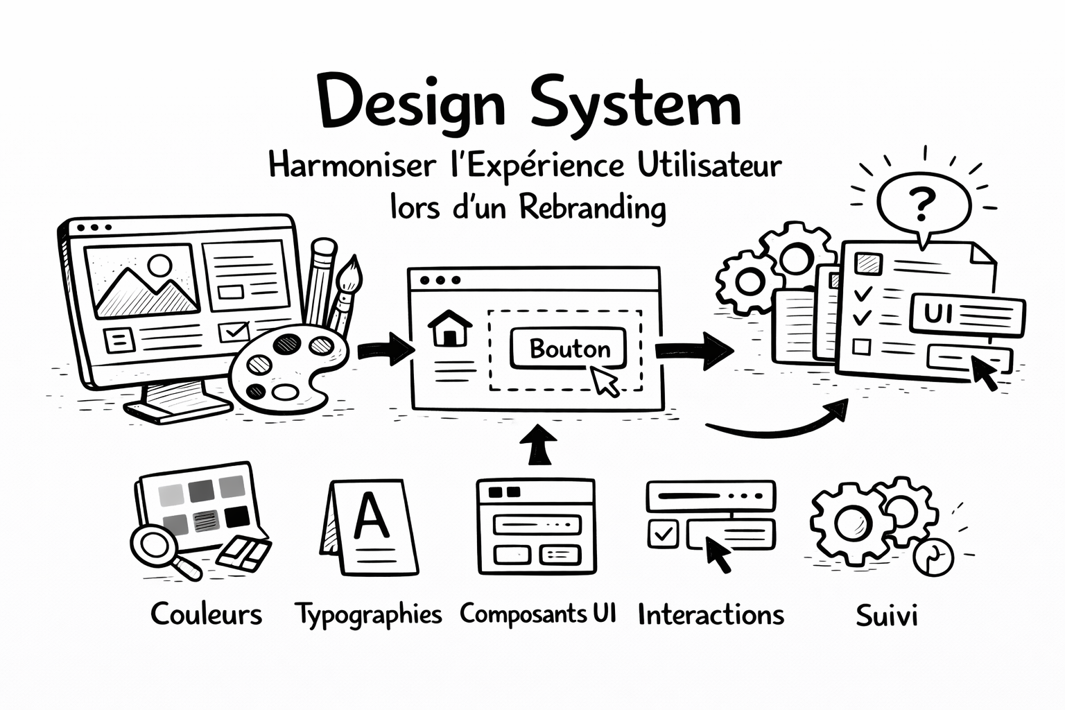 Mise en place d&rsquo;un design system lors d&rsquo;un rebranding : guide pratique