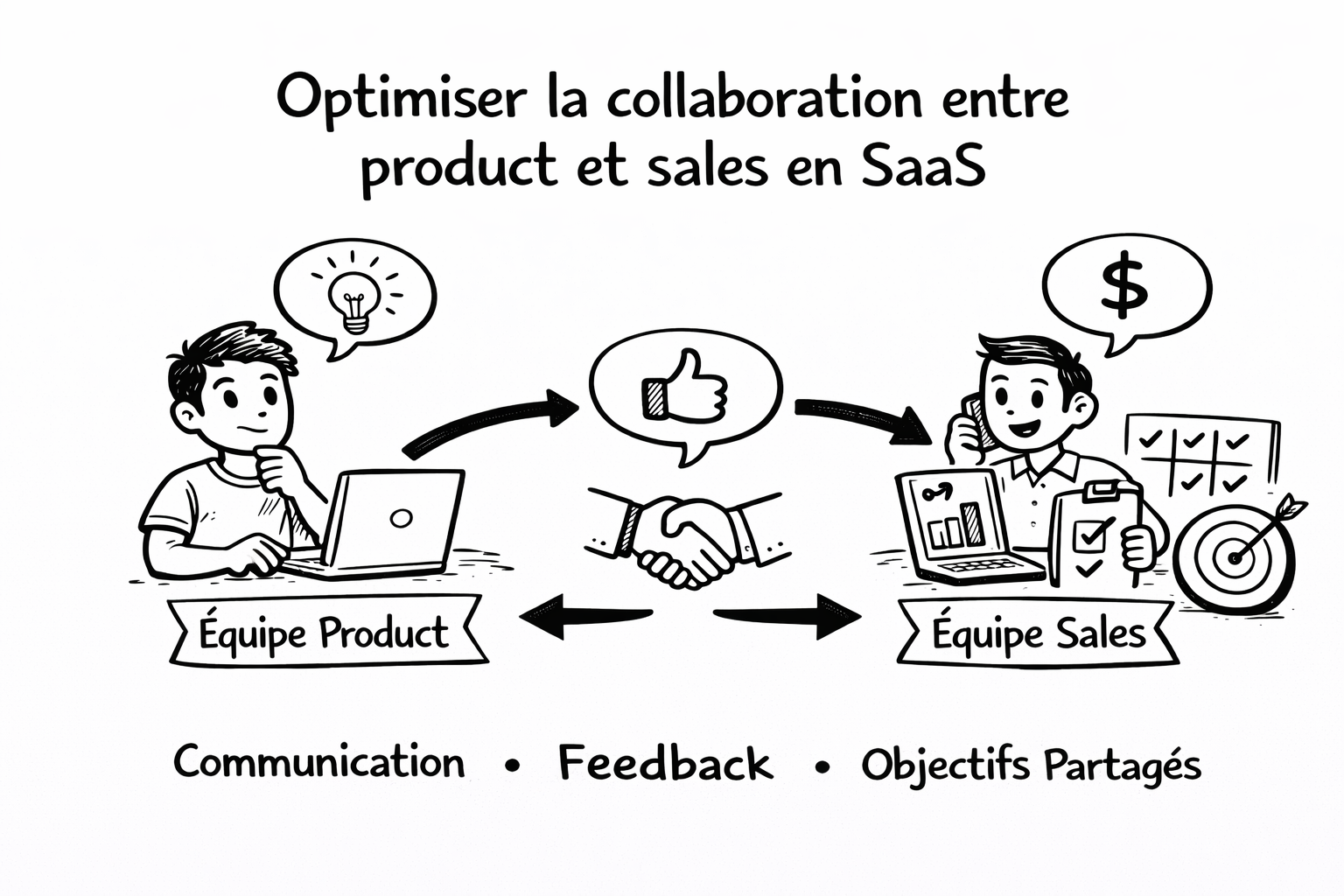 Optimiser la collaboration entre équipes product et sales quand on fait du SaaS