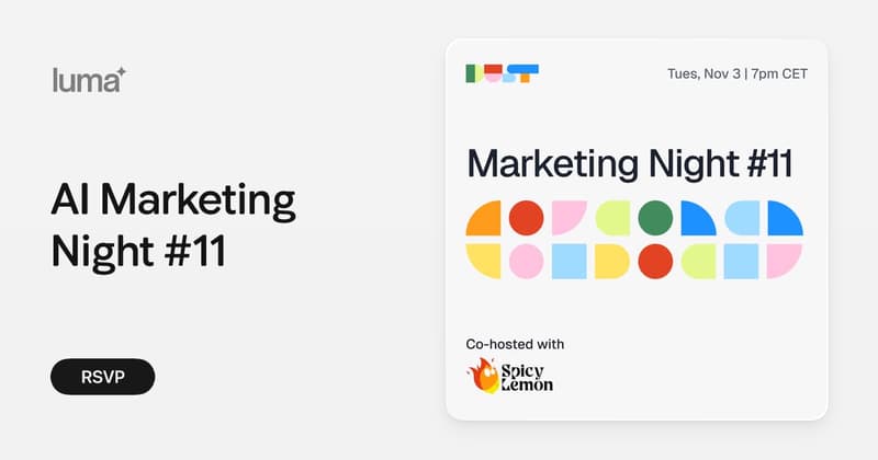 Visuel de AI Marketing Night #11