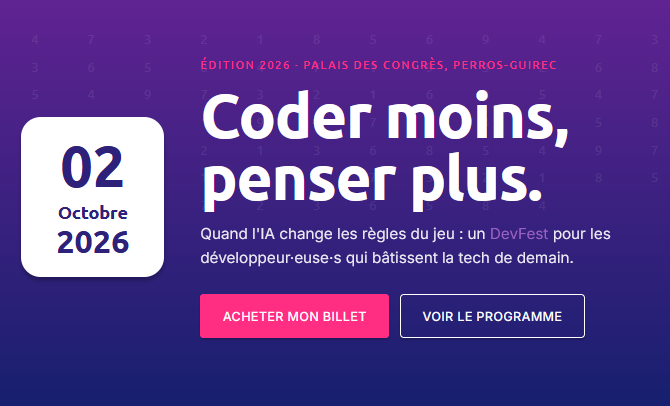 Visuel de DevFest Perros-Guirec 2026