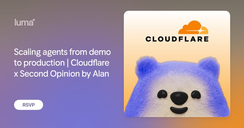 Visuel de Scaling agents from demo to production — Cloudflare x Alan